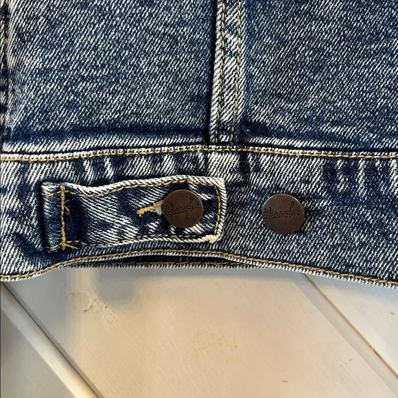 WRANGLER Blue Denim Acid Wash Jacket - Picture 8 of 8